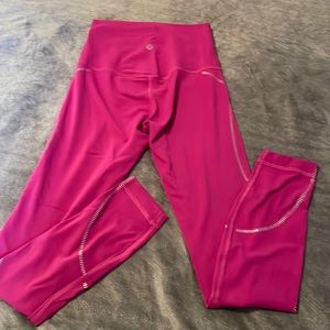 Lululemon align HR 25” gold fuchsia leggings euc maybe twice worn